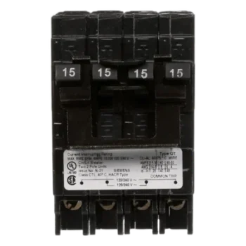 Interruptor Automático TRIPLEX / 2 Polos Simples + 1 Polo Doble / 15-50 A / 120/240 VCA / 10 kA / Enchufable