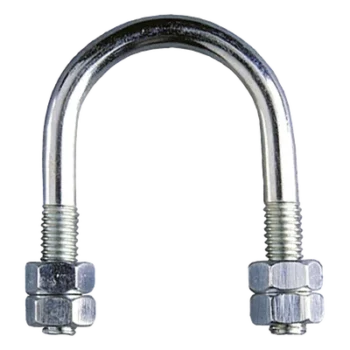 Abrazadera tipo U / 8 mm / 5" / Carga 30 kg / Cincado electrolítico / M6-M8