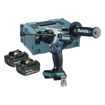 Taladro combinado / Motor sin escobillas BL / 18 V LXT / 5.0 Ah / 130 Nm / 2 velocidades / 0-550 y 0-2.100 rpm / 178 mm / 2.7 kg / 13 mm