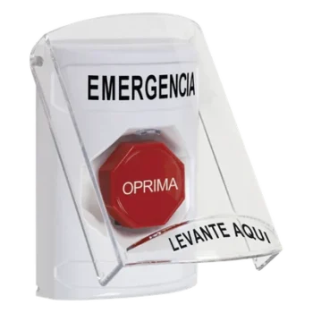 Botón de Emergencia / Reset con Llave / Tapa Policarbonato / 2 Relevadores Forma C / Alarma Seleccionable / LED de Estado / Interior