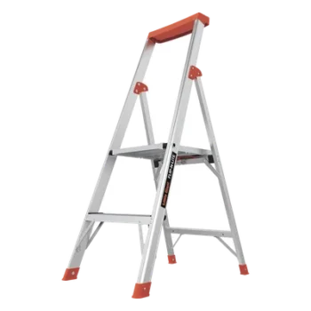 Escalera / 2 Peldaños / 1.2 m (3.9 ft) / Aluminio / Bandeja Herramientas / Antideslizante