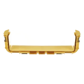 Acoplador Recto para Canaleta / 12 x 4 pulgadas (305 x 102 mm) / Sin Herramientas / ABS / Color Amarillo / 111.8 mm de Altura
