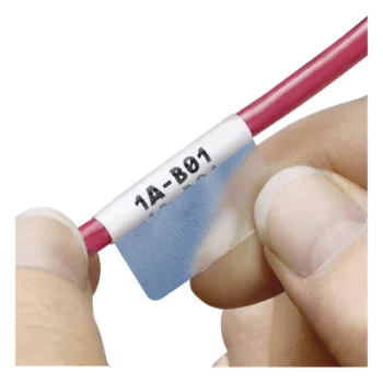 Etiquetas Auto-Laminadas / 2500 Piezas / Láser-Inyección de Tinta / 3 a 7.1 mm (0.12 a 0.28 in) / 12-10 AWG / Poliéster / -54°C a 107°C