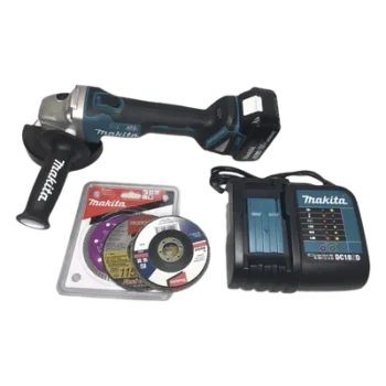 Miniesmeril angular / 115mm (4-1/2in) / 18V Li-ION 5.0 Ah / 5,800 RPM / Brushless / Freno eléctrico / Protección contragolpe