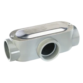 Caja de Conexión Oval Roscada Tipo T / 2 1/2" (63.5 mm) / Aluminio Diecast / Hermética / UL-CSA