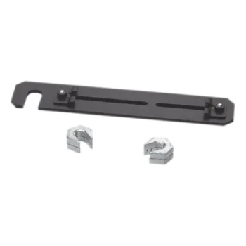Soporte de Montaje a Techo / Canaletas 4x4 y 6x4 / Varilla Roscada 5/8" / Acero Negro / 10" Largo x 2" Ancho