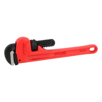 Llave Stilson de 8" / Hierro Maleable / Maneral Ergonómico / Capacidad Máxima de Tubo 1" / Sistema de Quijadas con Resorte / Montura Super Reforzada / Ambas Quijadas Endurecidas.