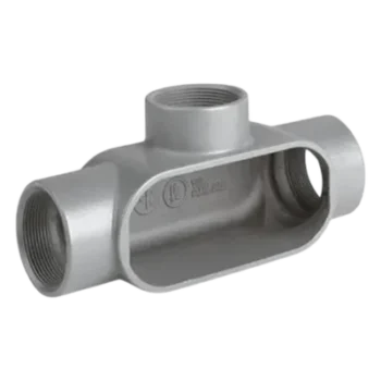 Caja Condulet Tipo T / 1/2 pulgada / Aluminio libre de cobre / Sellado NEMA 4 / Acero inoxidable 316