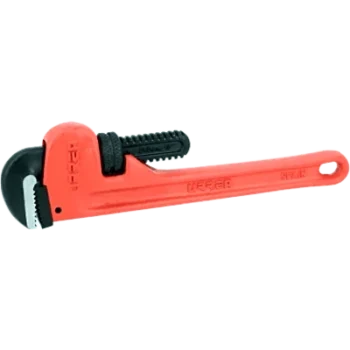 Llave Stilson de 12"/ Hierro Maleable / Maneral Ergonómico / Capacidad Máx. Tubo 2"/ Sistema de Quijadas con Resorte / Montura Super Reforzada / Ambas Quijadas Endurecidas.
