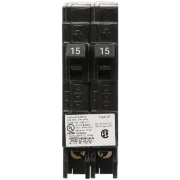 Interruptor Automático Duplex / 2 Polos / 20-20 A / 120 VCA / 10 kA / Enchufable
