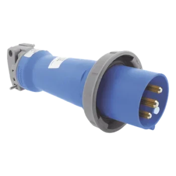Clavija industrial / 30 A / 250 V CA / 2 Polos 3 Hilos / IP67 e IP69K / -40°C a 75°C / 0.98 ft cable