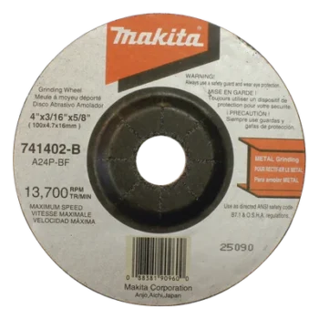 Disco abrasivo de desbaste / 4 1/2" eje 7/8" / Espesor 6 mm / Calidad estándar