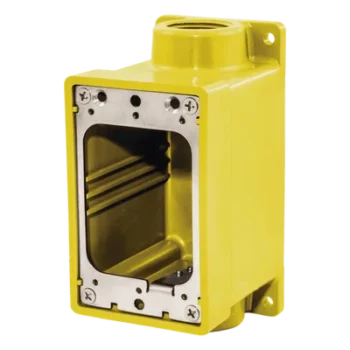Caja Hermética / IP69K / 2 Entradas 3/4" NPT / Amarillo / Serie FD