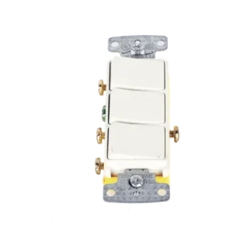 Interruptor Residencial / 15 A / 120 V CA / 3 Polos Unipolares / Cableado Lateral / 49 pies