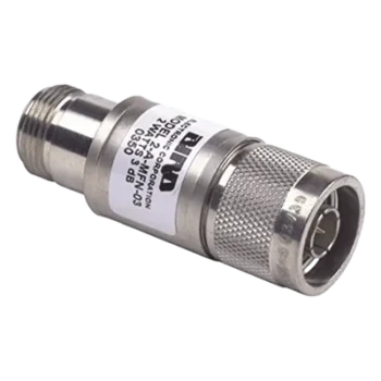 Atenuador en Línea / 3 dB / 2 W / DC-4 GHz / N Macho-Hembra / 50 Ω