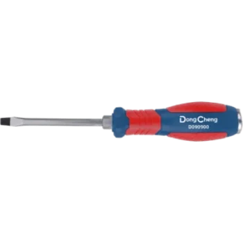 Destornillador Plano de Golpe / Punta 6 × 100 mm / Acero Cr-V / Mango Ergonómico Bicolor / Punta Magnetizada