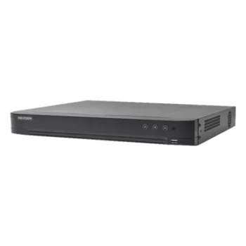 DVR Pentahíbrido / 32 Canales TurboHD + 8 Canales IP / 5 Megapixel Lite / Reconocimiento Facial 4 Canales / Audio Bidireccional Coaxitron / 2 Bahías HDD hasta 12 TB / H.265+ / Salida Full HD