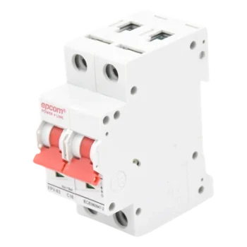 Protección Térmica/ Interruptor 2P, 16A, Corriente Directa 800 Vcc para Aplicación Fotovoltaica Montaje Riel DIN
