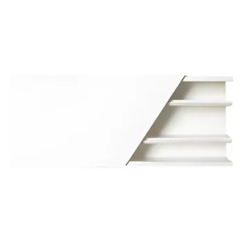 Canaleta color blanco de 3 vías, de PVC auto extinguible, 60 x 25 x tramo 2.5m (5401-01250)