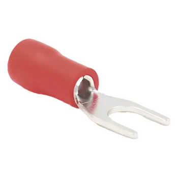 Terminal tipo horquilla aislada / 22-16 AWG / Rojo / 25 piezas / 0.79 x 0.41 x 0.24 in