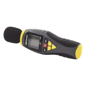 Medidor de Decibeles Profesional / Rango 40-130 dB en 4 Escalas / Precisión ±2 dB / Cumple NFPA 72 y ANSI S1.4 / LCD 4 Dígitos con Max/Min Hold / Micrófono Condensador Electret ½ Pulgada