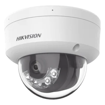 Cámara Domo IP / 2 Megapixel / Dual Light 30 m (98.4 ft) / Lente 2.8 mm / 103° FOV / IK08 / IP67 / PoE