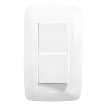 Apagador Escalera Doble / 127 V~ 60 Hz / 10 A / 4.65 x 3.07 x 1.18 in / Blanco