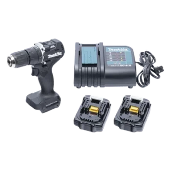 Rotomartillo/Taladro Inalámbrico SIN CARBONES, Broquero de 1/2", 1,700 RPM, 18VâŽ“, Torque: 40 N.m C/2 Bat. (1.5Ah) y Cargador.