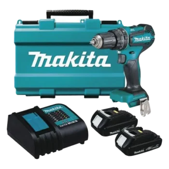 Rotomartillo/Taladro Inalámbrico (1/2") de 1,900 RPM, 18Vcc, Torque 50 N.m. Incluye 2 Bat. (1.5Ah) y Cargardor. SIN CARBONES.