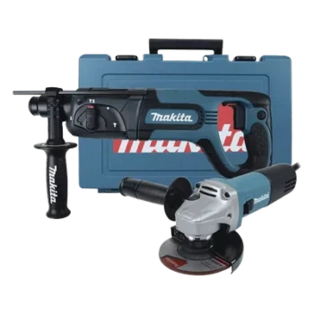Kit de Martillo Rotatorio SDS PLUS HR2475X4 y Esmeriladora Angular 9557NB de 4-1/2 in