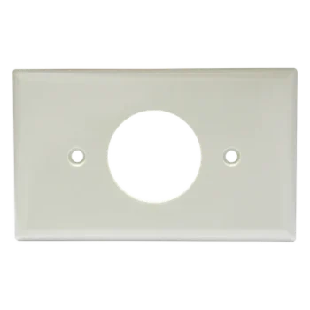 Placa de Contacto Sencilla / Material ABS / Color Marfil / Uso Interior