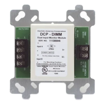 Módulo Direccional de Monitoreo / 2 Entradas Independientes / Montaje en Caja de 4" / Comunicación DCP / 127 Dispositivos por Bucle
