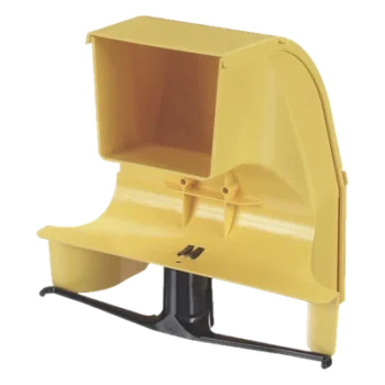 Bajada Para Canaleta FiberRunner™, Uso con Medidas 4x4, 6X4, 12X4, o 24X12, Con Reducción a 4X4, Color Amarillo