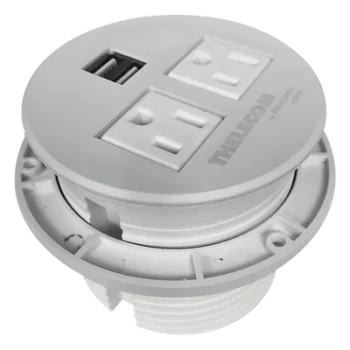 Multicontactos / USB empotrable color blanco, no incluye cable de poder