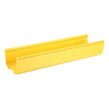Canaleta FiberRunner™ 6X4, de PVC Rígido, Color Amarillo, 2 m de Largo