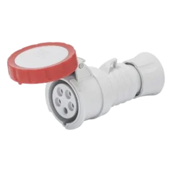 BASE MÓVIL RECTA HP - IP66/IP67/IP68/IP69 - 3P+N+T 16A 380-415V 50/60HZ - ROJO - 6H - CONEXIONADO DE TORNILLO