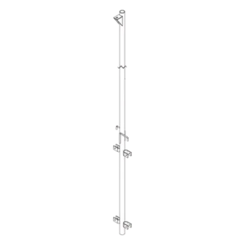 Pluma de Aluminio de 4 metros CED.40 para Instalación de Tramos STZ.