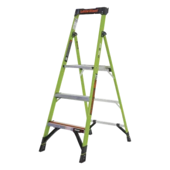 Escalera de Aluminio + Fibra de Vidrio de 1.5m con Soporte para Herramienta. !La Más Liviana del Mundo! (SKU 15365-001).