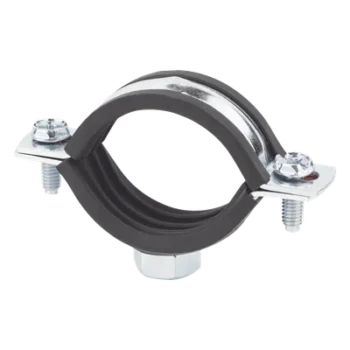 Abrazadera Isofónica Reforzada / 3 1/2" (100 mm) / Acero 1.75-2.3 mm / Carga 150 kg / Rango -30°C a +120°C / Aislamiento EPDM