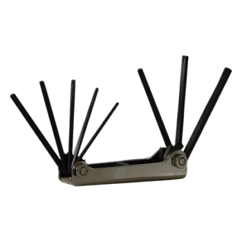 Juego de 8 llaves TORX: T9, T10, T15, T20, T25, T27. T30 y T40.