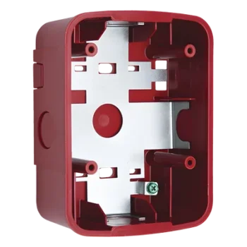 Caja de Montaje en Pared y Techo / Para Bocina y Bocina con Estrobo / Color Rojo / Compatible Serie L