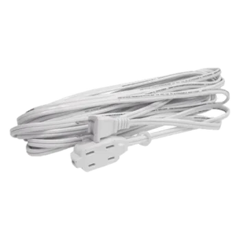 Extensión Eléctrica Doméstica de 2 metros / 127 V CA 8 A Máximo / Color Blanco.