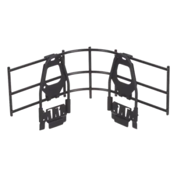 Accesorio de Control de Radio de Curvatura en Cruces, Tes o Intersecciones, en Charolas Wyr-Grid® de Panduit, 101.6 mm de Alto, Color Negro