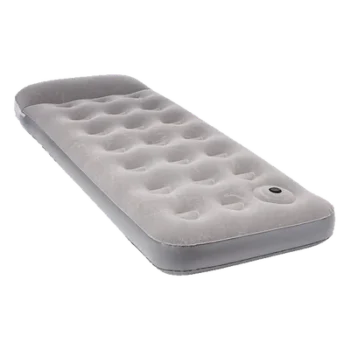 Colchón Inflable Individual / Bomba de Pie Integrada / 35 Resortes / 185cm x 76cm x 22cm (6.1ft x 2.5ft x 0.7ft)