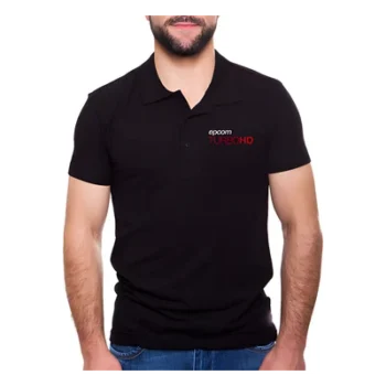 Playera Polo / Algodón 100% / Negro / XS a 3XL