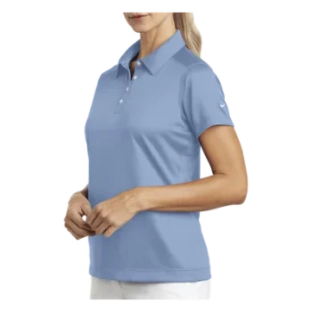 Polo de Alto Rendimiento / Dri-FIT Transpirable / 100% Poliéster / Corte Ajustado / Azul