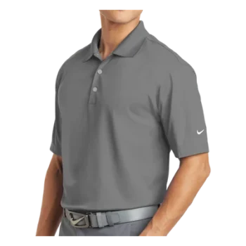 Playera Polo / Dri-FIT / 100% Poliéster / Mangas Ajustables / Gris Obscuro