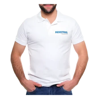 Playera Polo / Algodón 100% / Costuras Reforzadas / Blanco / Talla Mediana