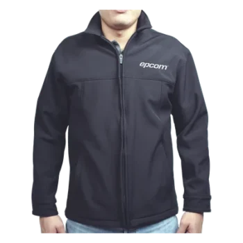 Elegante Chamarra para Caballero Color Negro Fabricada en Poliéster Dry Fit Impermeable