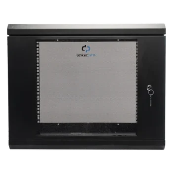 Gabinete de Pared 9U / Cristal Templado / 455 mm Profundidad (1.49 pies) / Acero Reforzado